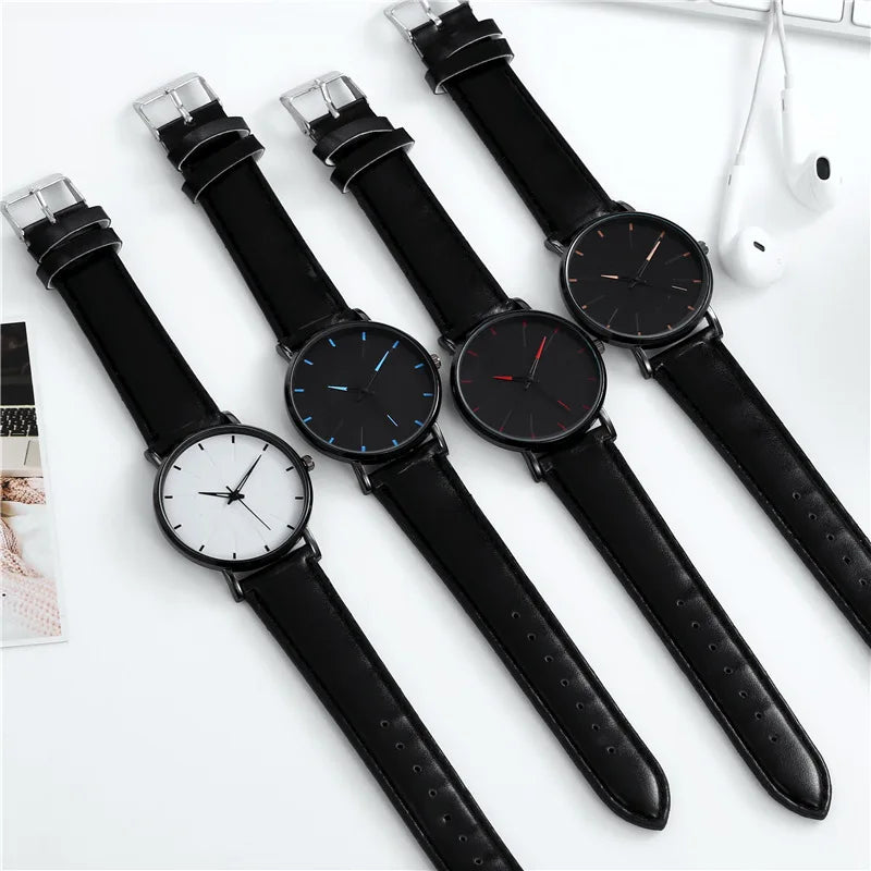 Watches for Men Leather Band Luxury Watches Quartz