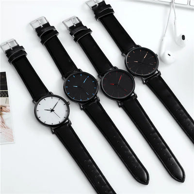 Watches for Men Leather Band Luxury Watches Quartz