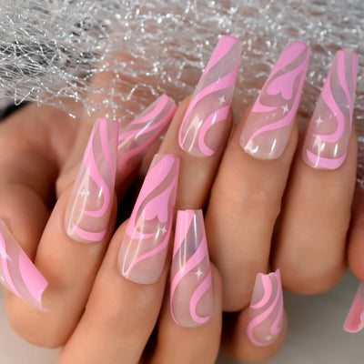 iMABC press on fake nails a great number of patterns hand art for women and girls