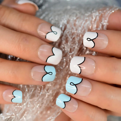 iMABC press on fake nails a great number of patterns hand art for women and girls