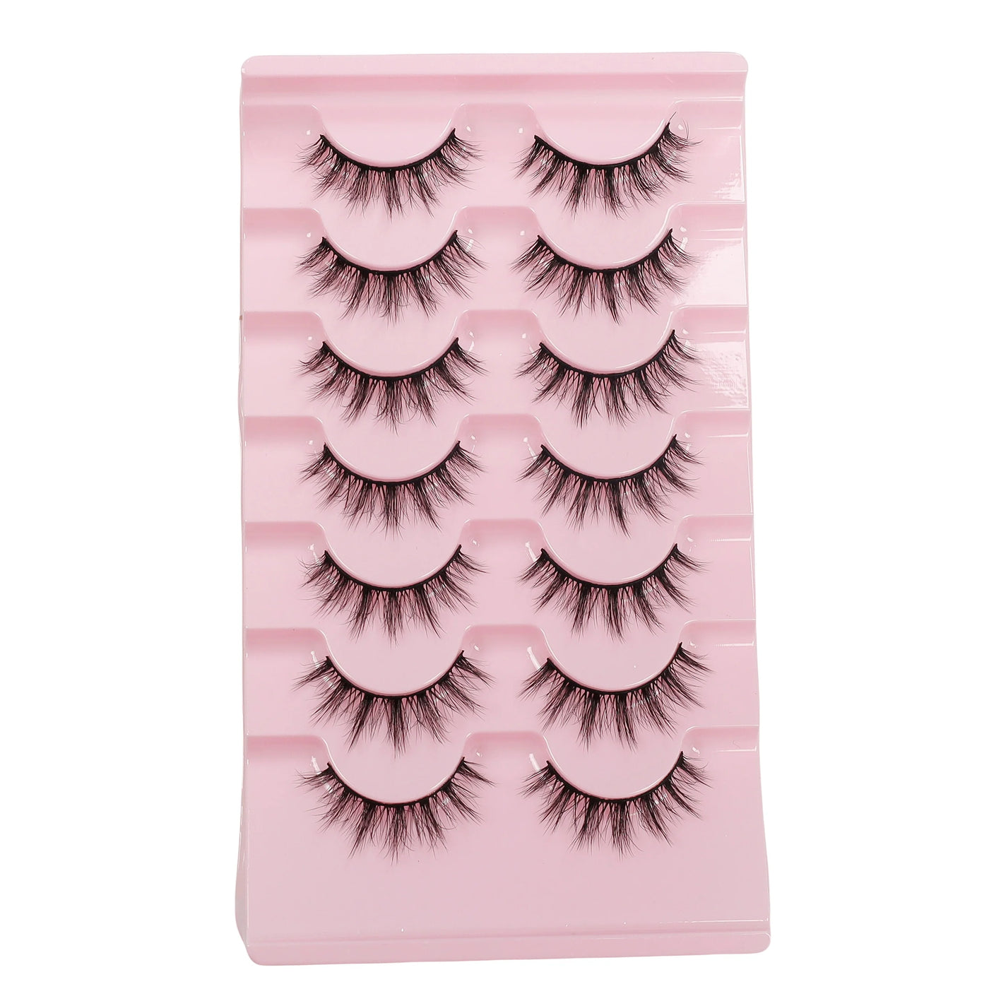 7 pairs of reusable fairy tale style false eyelashes - A-type doll natural appearance,
