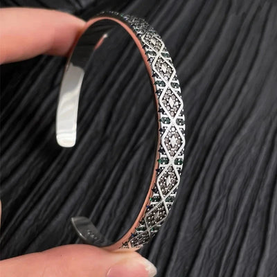 Mewanry Silver Color Sparkling Zircon Bracelet