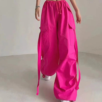 Loose Wide-leg Overalls Couples Casual  Women's Pants