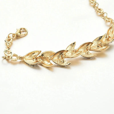 925 Sterling Silver New Arrival Elegant Crystal Statement Bracelet