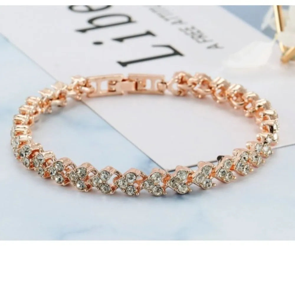 Luxury Jewelry for Women Roma Silver Color Charm Bracelet
