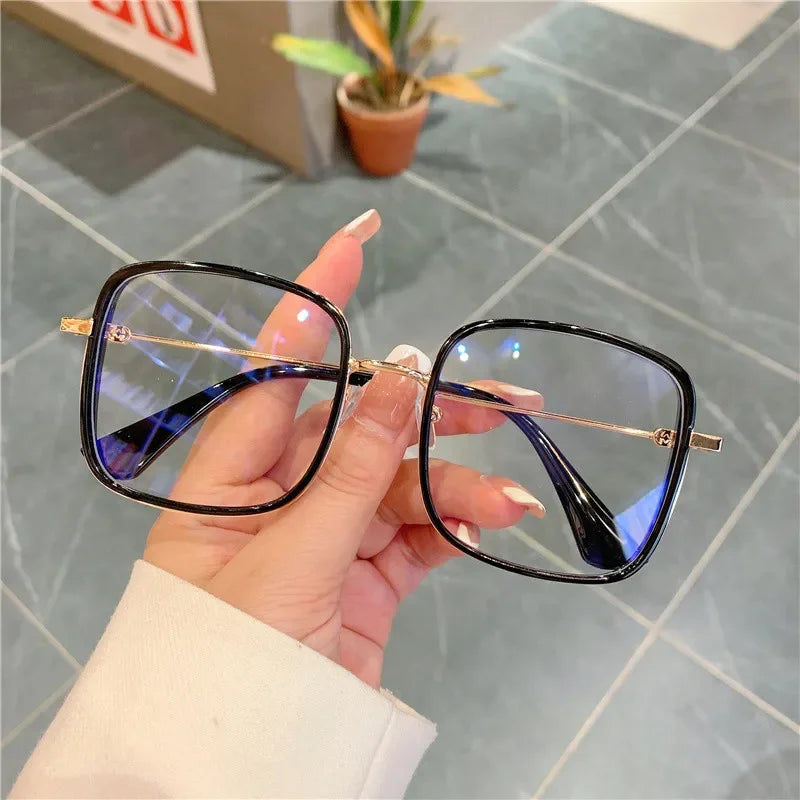 Square Blue Light Blocking Glasses Man and Women