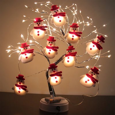 Snowman Christmas LED Garland String Light Merry Christmas