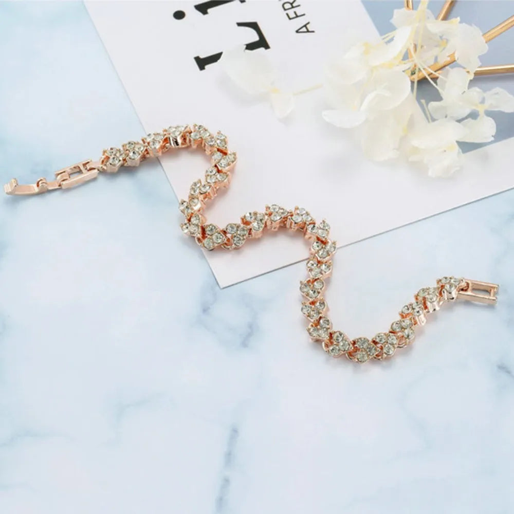 Luxury Jewelry for Women Roma Silver Color Charm Bracelet