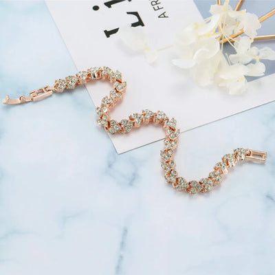Luxury Jewelry for Women Roma Silver Color Charm Bracelet