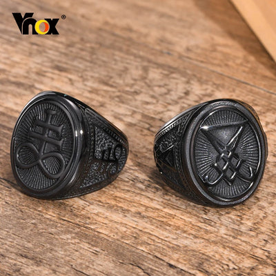 Devil Symbol Signet Ring